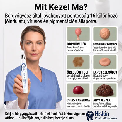 🌟HISKIN®👩‍⚕️ 7 napos bőrcimpa- és folteltávolító fájdalommentes, heg nélküli fejlett bőrhibakezelő görgős toll