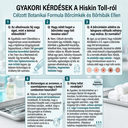 🌟HISKIN®👩‍⚕️ 7 napos bőrcimpa- és folteltávolító fájdalommentes, heg nélküli fejlett bőrhibakezelő görgős toll