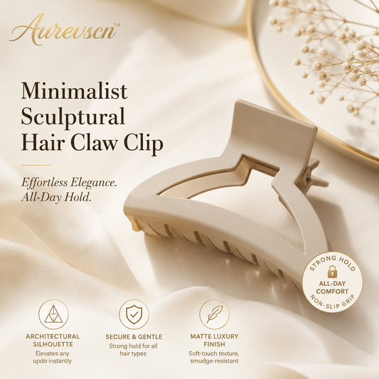 Aurevscn™ Minimalist Sculptural Hair Claw Clip