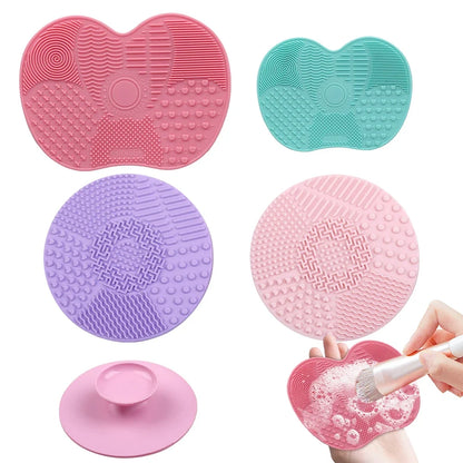 Silicone Makeup Brush Cleaner Mat Cosmetics Brush Cleaning Tool Mat Professional Eyeshadow Foundation Brush Cleaner Mat Makeup