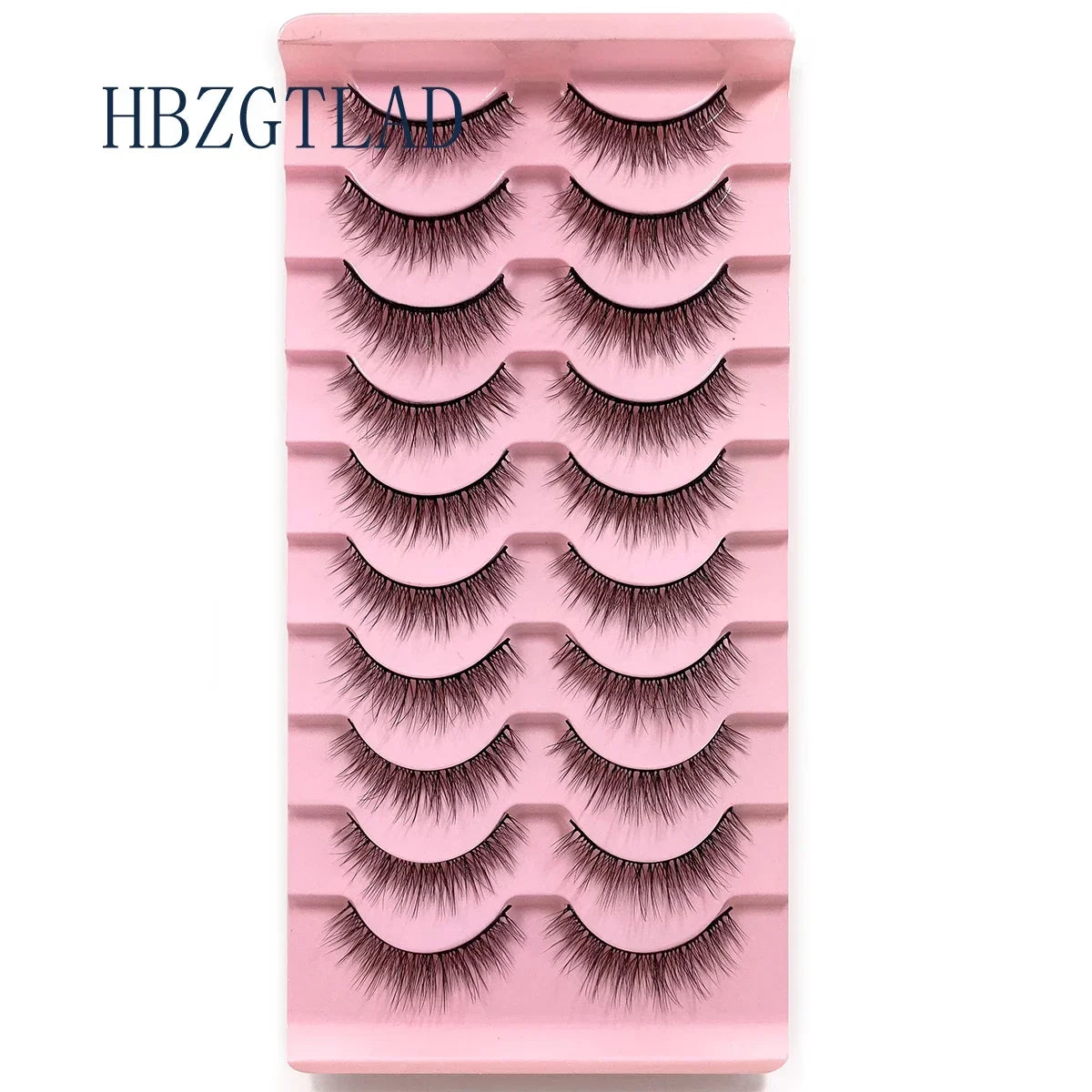 NEW 10pairs 100% Real Fake Mink Eyelashes 3D Natural False Eyelashes 3d Mink Lashes Soft Eyelash Extension Makeup Kit Cilios h13