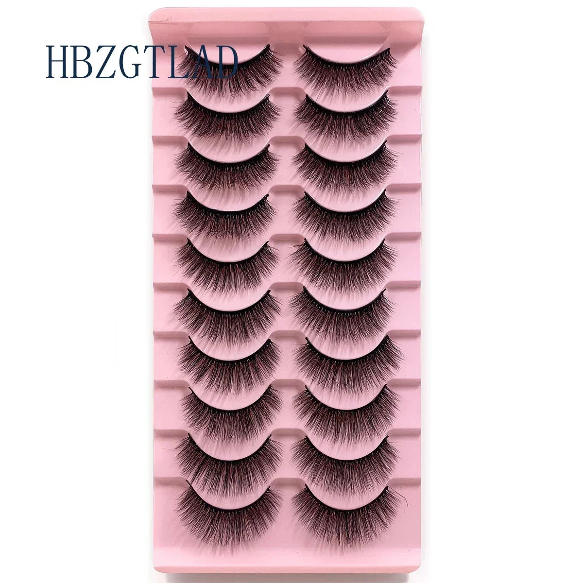 NEW 10pairs 100% Real Fake Mink Eyelashes 3D Natural False Eyelashes 3d Mink Lashes Soft Eyelash Extension Makeup Kit Cilios h13