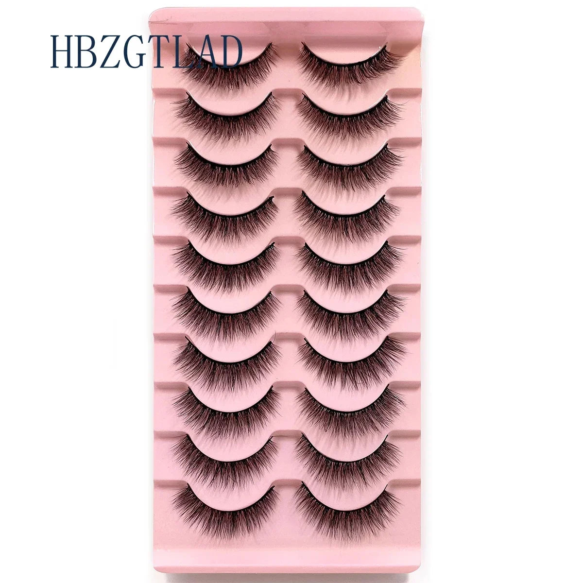 NEW 10pairs 100% Real Fake Mink Eyelashes 3D Natural False Eyelashes 3d Mink Lashes Soft Eyelash Extension Makeup Kit Cilios h13