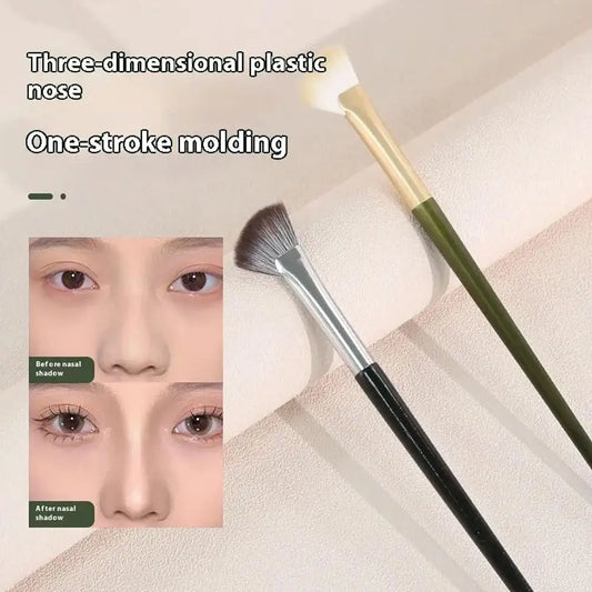 1pcs Nose Shadow Brush Facial Contour Makeup Brush Korean tools Highlight female beauty cosmetics blush Soft facial head O3A3