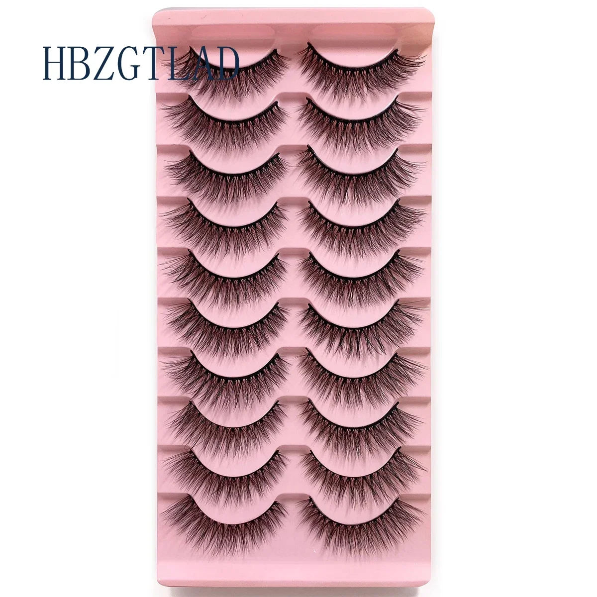 NEW 10pairs 100% Real Fake Mink Eyelashes 3D Natural False Eyelashes 3d Mink Lashes Soft Eyelash Extension Makeup Kit Cilios h13