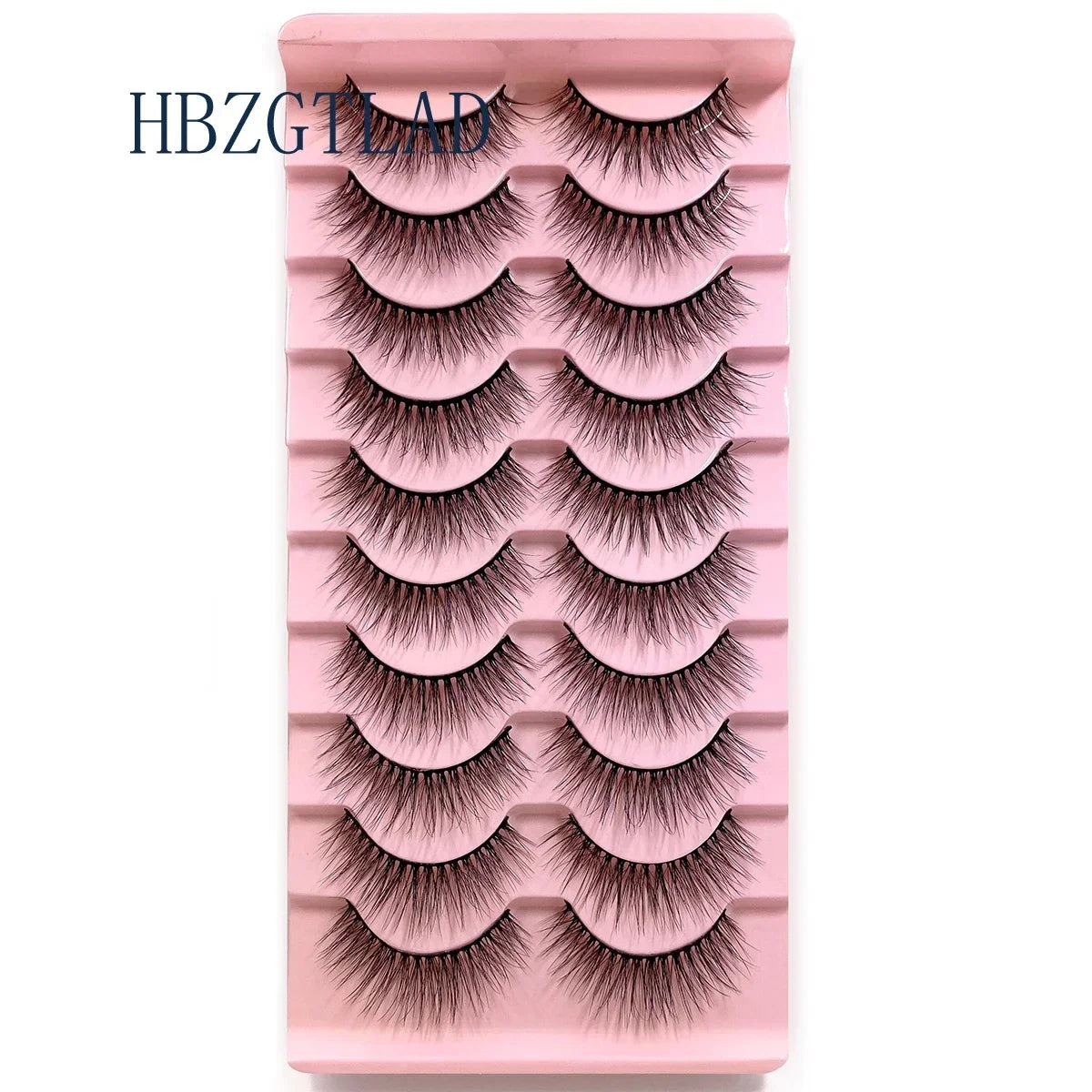 NEW 10pairs 100% Real Fake Mink Eyelashes 3D Natural False Eyelashes 3d Mink Lashes Soft Eyelash Extension Makeup Kit Cilios h13