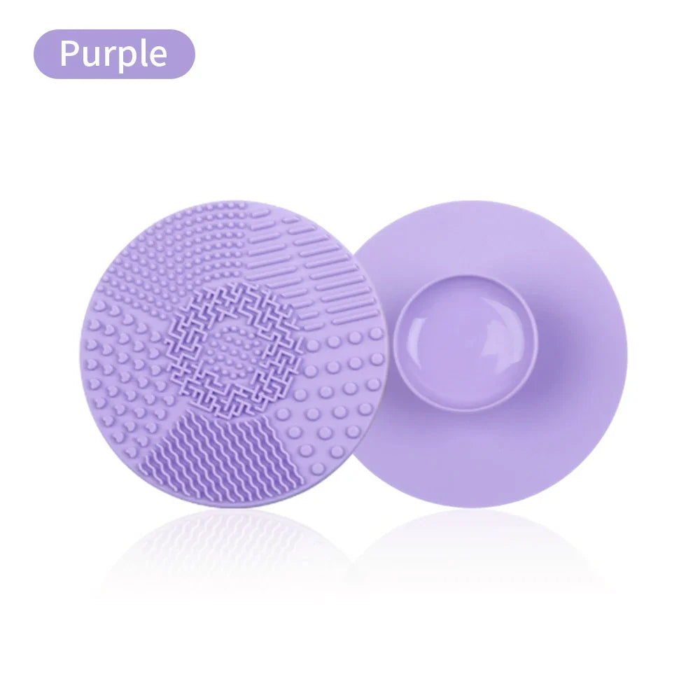 Silicone Makeup Brush Cleaner Mat Cosmetics Brush Cleaning Tool Mat Professional Eyeshadow Foundation Brush Cleaner Mat Makeup
