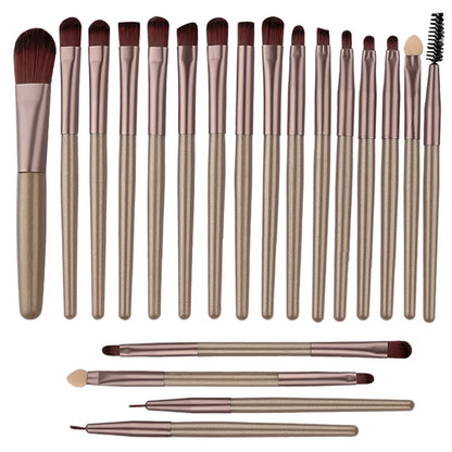 20pcs Eye Makeup Brush Set Portable Soft Makeup Brushes Beauty Tools Foundation Eyeshadow Eyeliner Brush Multi-function Beginner