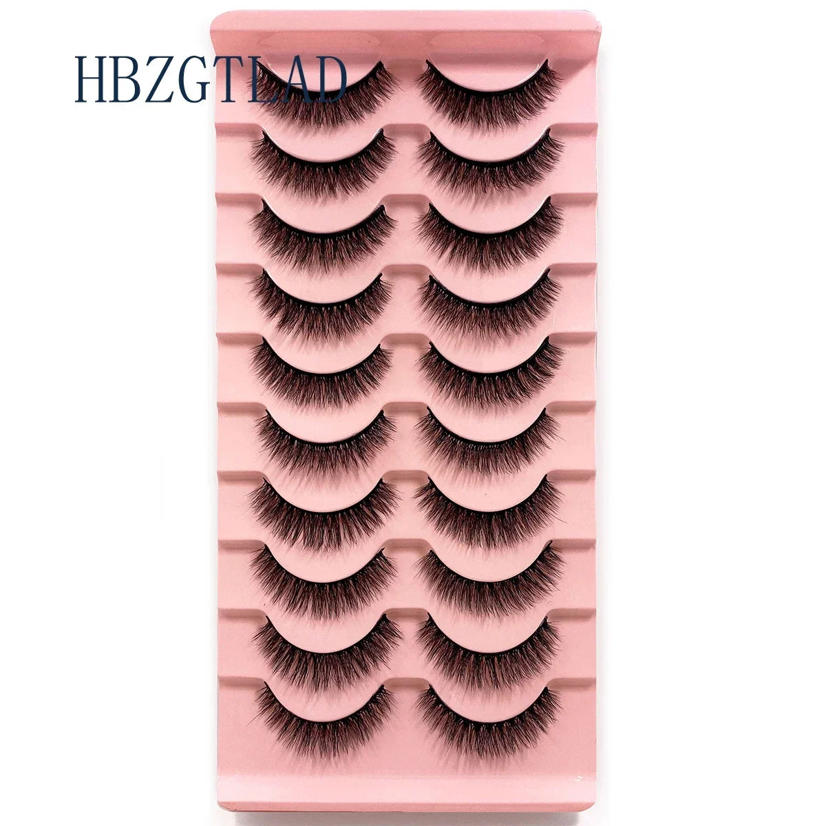 NEW 10pairs 100% Real Fake Mink Eyelashes 3D Natural False Eyelashes 3d Mink Lashes Soft Eyelash Extension Makeup Kit Cilios h13