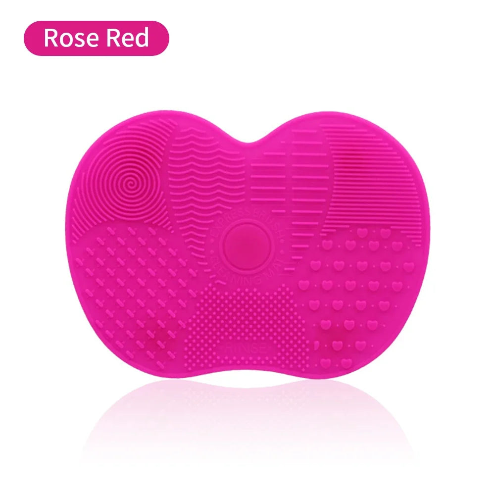 Silicone Makeup Brush Cleaner Mat Cosmetics Brush Cleaning Tool Mat Professional Eyeshadow Foundation Brush Cleaner Mat Makeup