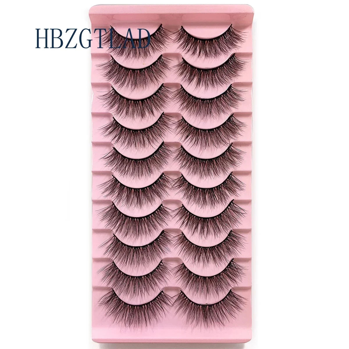 NEW 10pairs 100% Real Fake Mink Eyelashes 3D Natural False Eyelashes 3d Mink Lashes Soft Eyelash Extension Makeup Kit Cilios h13