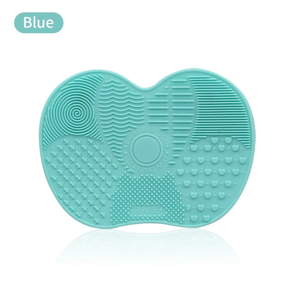 Silicone Makeup Brush Cleaner Mat Cosmetics Brush Cleaning Tool Mat Professional Eyeshadow Foundation Brush Cleaner Mat Makeup