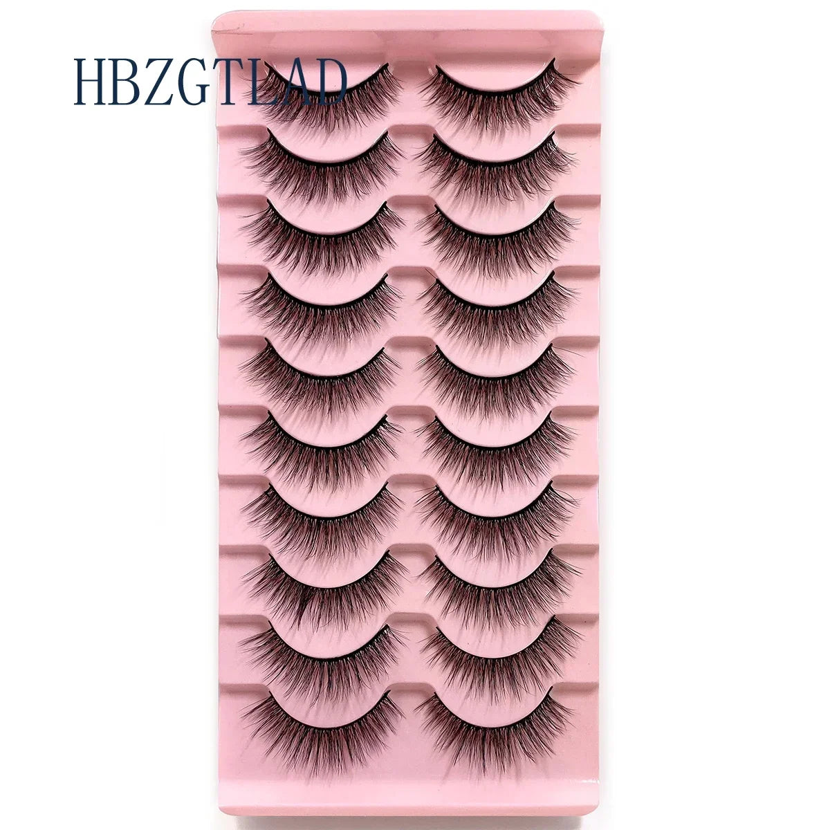 NEW 10pairs 100% Real Fake Mink Eyelashes 3D Natural False Eyelashes 3d Mink Lashes Soft Eyelash Extension Makeup Kit Cilios h13
