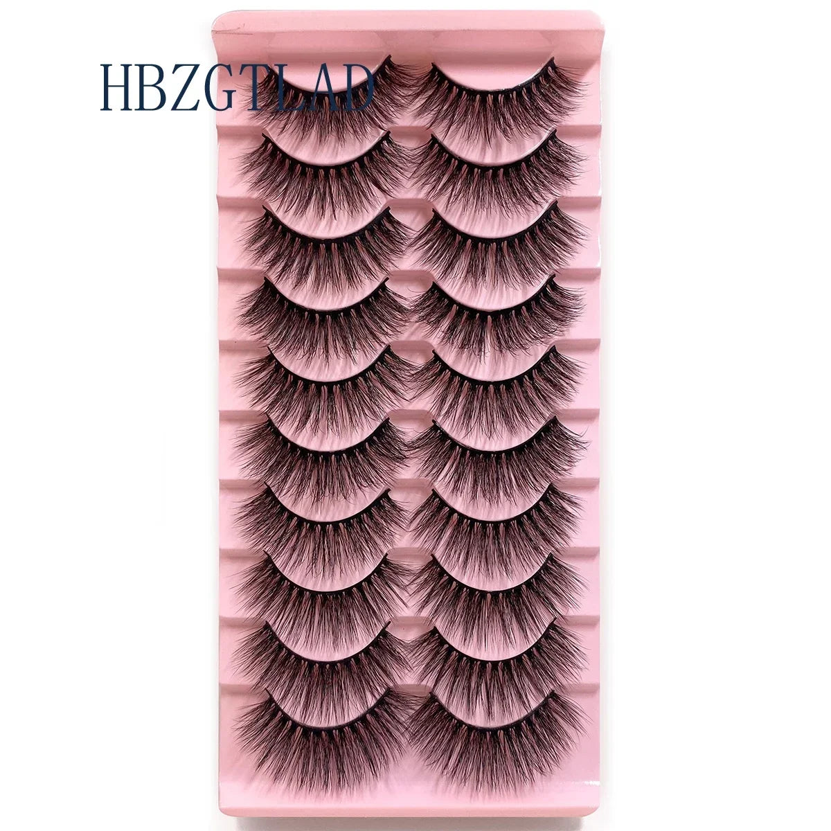 NEW 10pairs 100% Real Fake Mink Eyelashes 3D Natural False Eyelashes 3d Mink Lashes Soft Eyelash Extension Makeup Kit Cilios h13