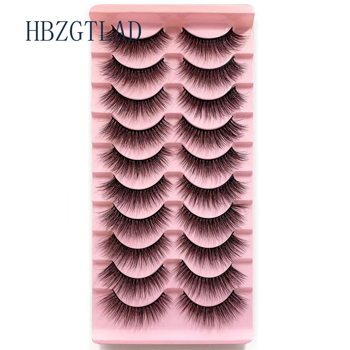 NEW 10pairs 100% Real Fake Mink Eyelashes 3D Natural False Eyelashes 3d Mink Lashes Soft Eyelash Extension Makeup Kit Cilios h13