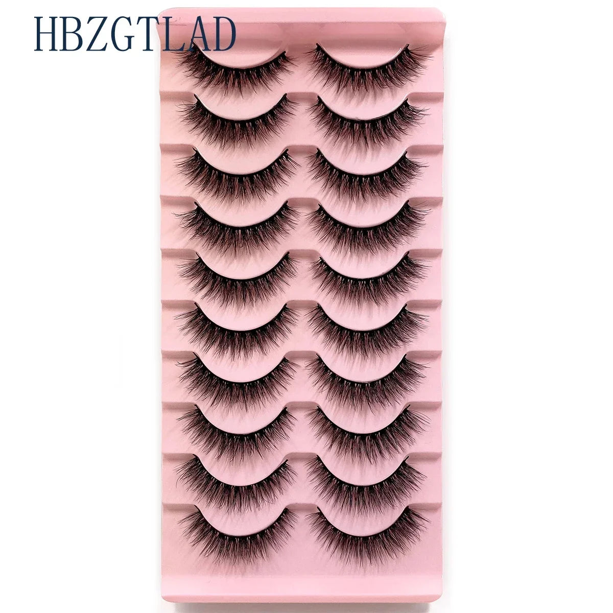 NEW 10pairs 100% Real Fake Mink Eyelashes 3D Natural False Eyelashes 3d Mink Lashes Soft Eyelash Extension Makeup Kit Cilios h13