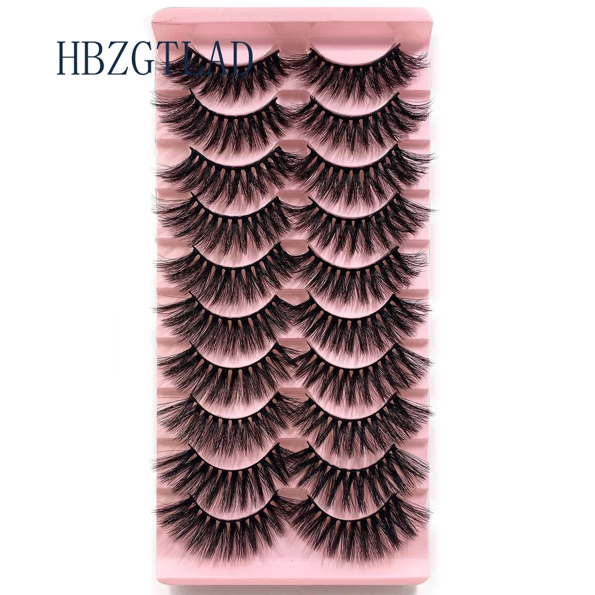 NEW 10pairs 100% Real Fake Mink Eyelashes 3D Natural False Eyelashes 3d Mink Lashes Soft Eyelash Extension Makeup Kit Cilios h13