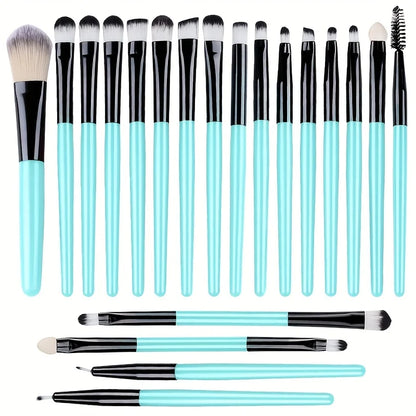 20pcs Eye Makeup Brush Set Portable Soft Makeup Brushes Beauty Tools Foundation Eyeshadow Eyeliner Brush Multi-function Beginner