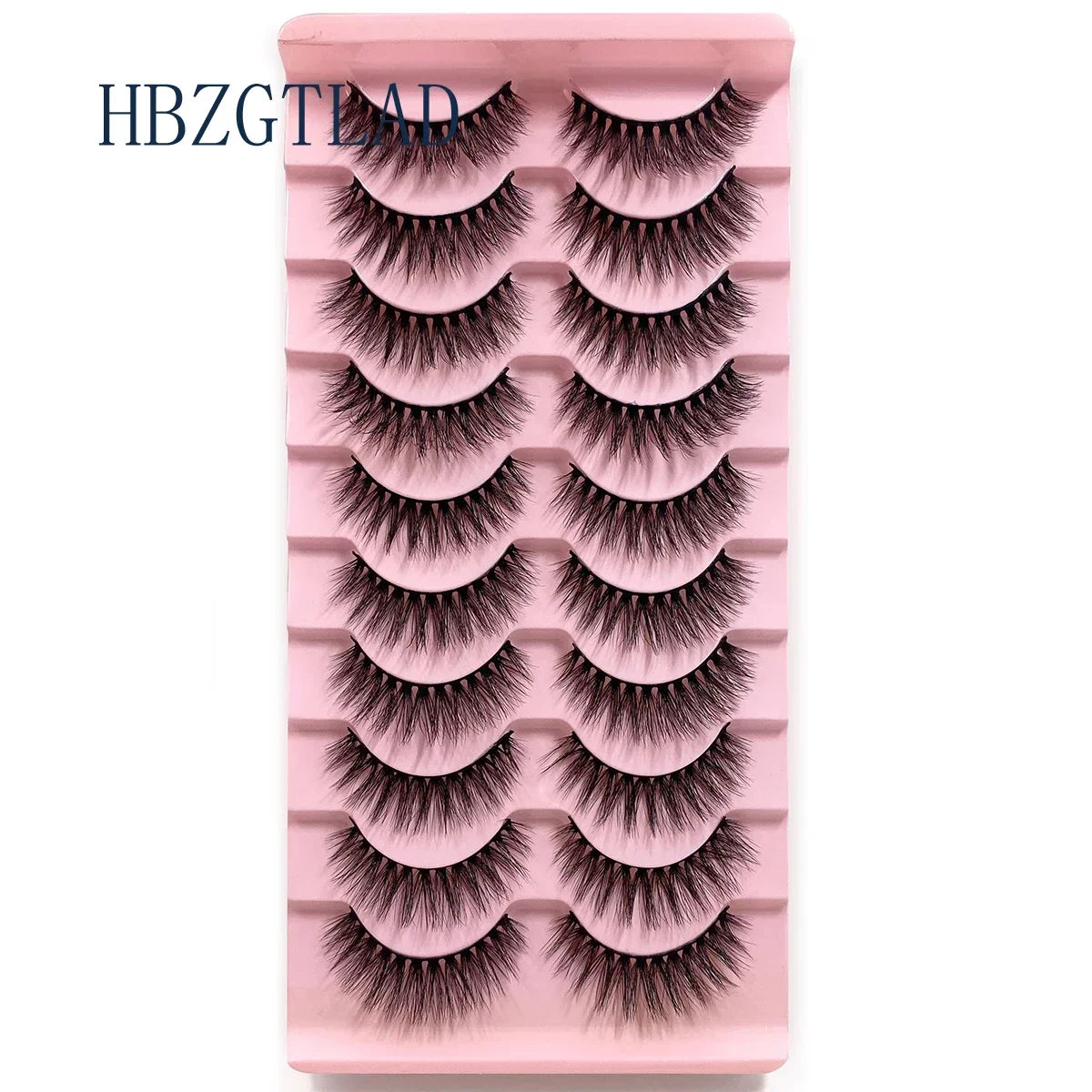 NEW 10pairs 100% Real Fake Mink Eyelashes 3D Natural False Eyelashes 3d Mink Lashes Soft Eyelash Extension Makeup Kit Cilios h13