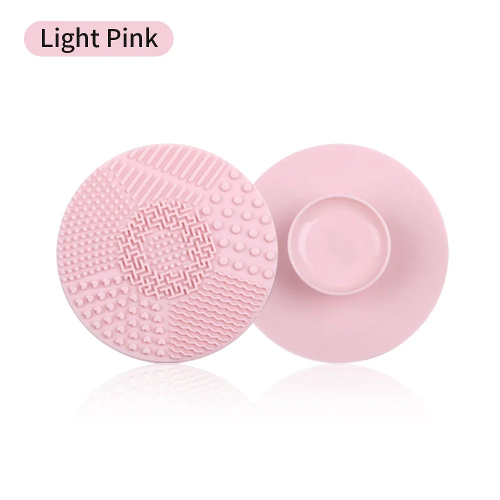 Silicone Makeup Brush Cleaner Mat Cosmetics Brush Cleaning Tool Mat Professional Eyeshadow Foundation Brush Cleaner Mat Makeup