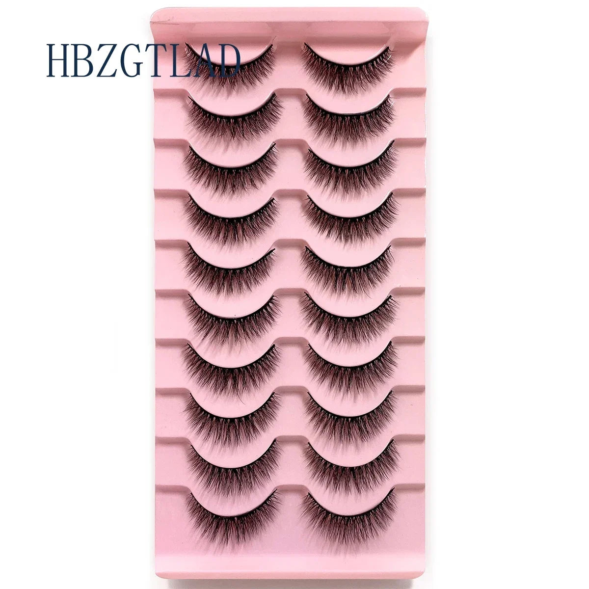 NEW 10pairs 100% Real Fake Mink Eyelashes 3D Natural False Eyelashes 3d Mink Lashes Soft Eyelash Extension Makeup Kit Cilios h13