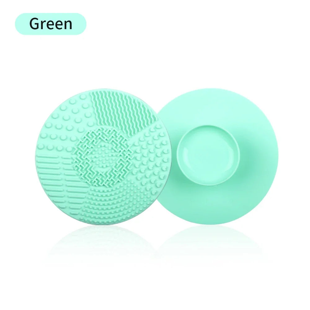 Silicone Makeup Brush Cleaner Mat Cosmetics Brush Cleaning Tool Mat Professional Eyeshadow Foundation Brush Cleaner Mat Makeup