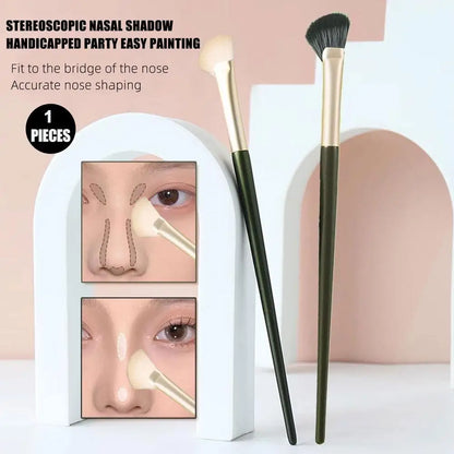 1pcs Nose Shadow Brush Facial Contour Makeup Brush Korean tools Highlight female beauty cosmetics blush Soft facial head O3A3