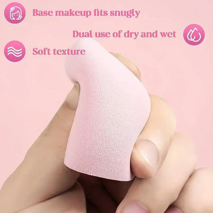 12Pieces Portable Makeup Sponge Set Portable Foundation Cosmetic Puff for Face Concealer Mixing Beauty Sponge Liquid Cream Power