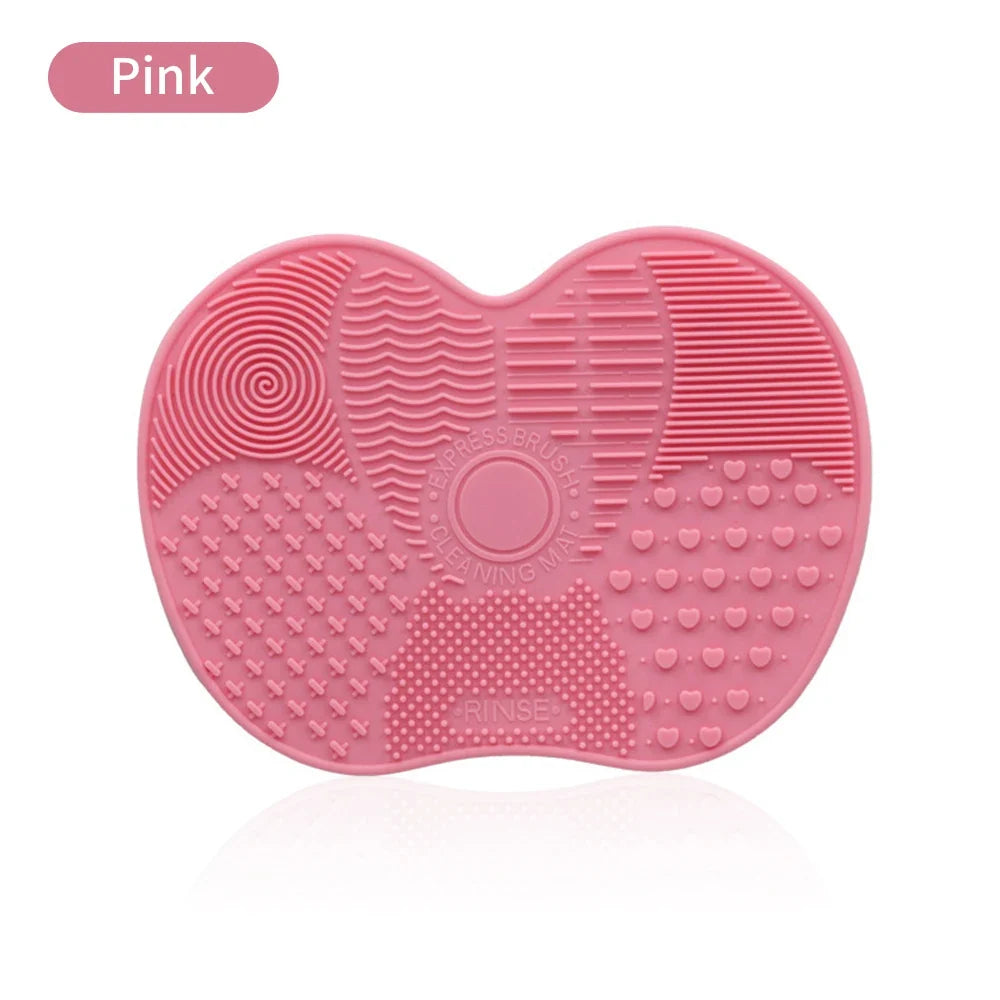 Silicone Makeup Brush Cleaner Mat Cosmetics Brush Cleaning Tool Mat Professional Eyeshadow Foundation Brush Cleaner Mat Makeup