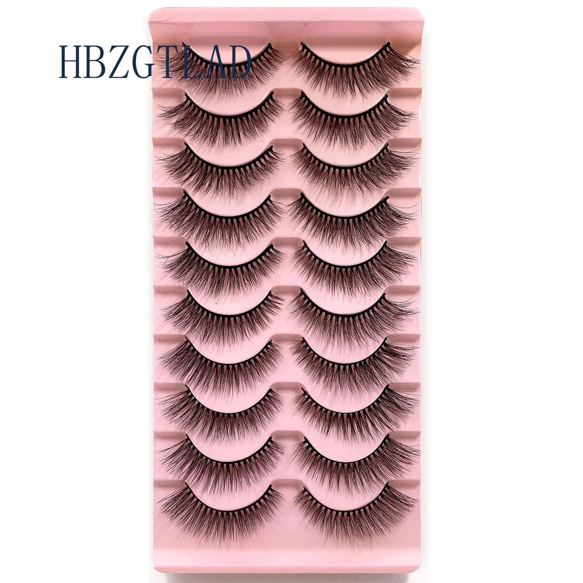 NEW 10pairs 100% Real Fake Mink Eyelashes 3D Natural False Eyelashes 3d Mink Lashes Soft Eyelash Extension Makeup Kit Cilios h13