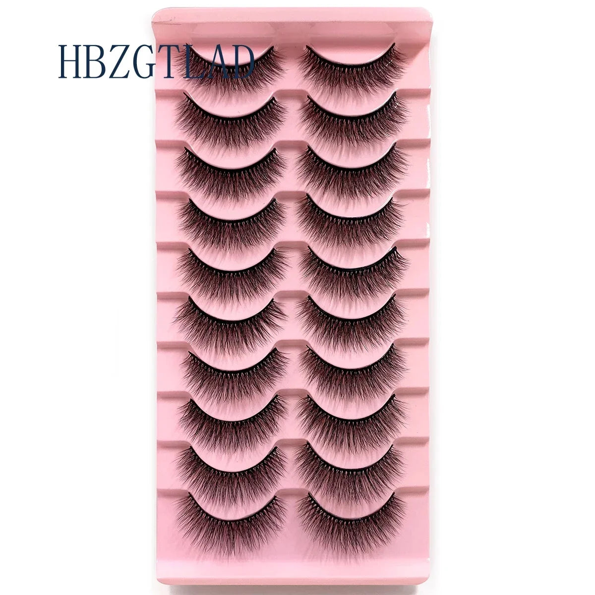 NEW 10pairs 100% Real Fake Mink Eyelashes 3D Natural False Eyelashes 3d Mink Lashes Soft Eyelash Extension Makeup Kit Cilios h13
