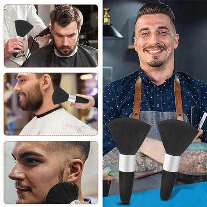 New Soft Neck Face Duster Barber Black Beard Brushes Hair Cleaning Hairbrush Salon Cutting Hairdressing Styling Makeup Tools