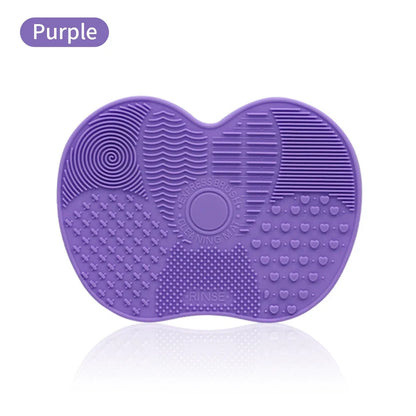 Silicone Makeup Brush Cleaner Mat Cosmetics Brush Cleaning Tool Mat Professional Eyeshadow Foundation Brush Cleaner Mat Makeup